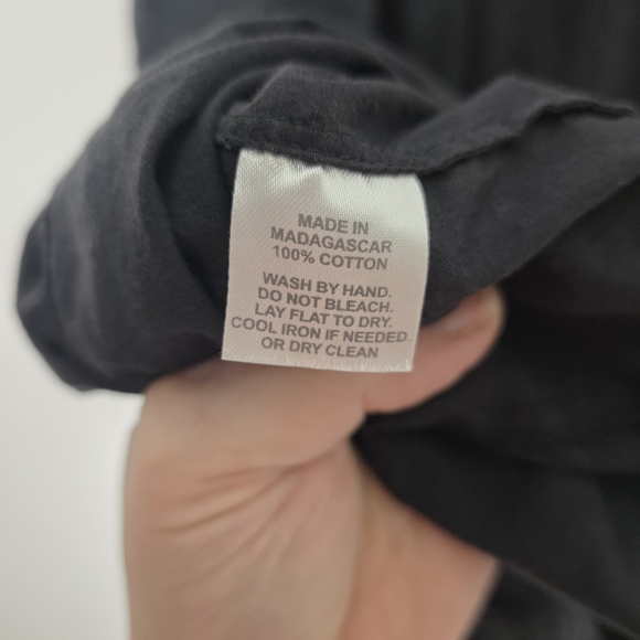 Hill House Home Ellie Nap Dress Black Swiss Dot Smocked Tiered Midi Dress Medium - Picture 5 of 6